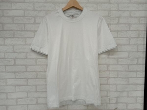 BRUNELLO CUCINELLI ボルネロクチネリ SLIM FIT 半袖Tシャツ ホワイト メンズ M 無地 レイヤード風 イタリア製