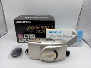 ジャンク OLYMPUS μ[mju:]ZOOM 115 DELUXE オリンパス 38〜115mm ズームレンズ内蔵35mm全自動オートフォーカスレンズシャッターカメラ