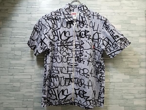 美品 Supreme × COMME des GARCONS SHIRT/シュプリーム/コムデギャルソン/S1FW18/18AW/Graphic S/半袖シャツ/総柄/新品タグ付き/Sサイズ