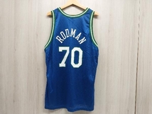 Champion NBA DALLAS 70 RODMAN ノースリーブ 表記サイズ L ブルー 店舗受取可_画像2
