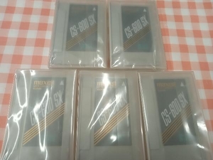  great special price unopened goods [ control number 10]maxell CS-600SX data cassette tape 5ps.@ set sale 