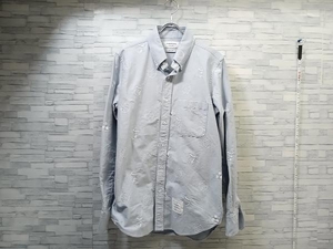 THOM BROWNE トムブラウン MWL272−05035450 オックスフォードシャツ マルチボール ブルー系 サイズM