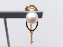 針のみK18 イエローゴールド タイタック 1.18g アクセサリー_画像2