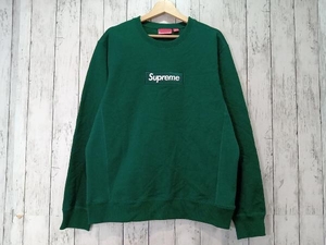 Supreme シュプリーム 18AW Box Logo Crewneckボックスロゴクルーネック スウェット トレーナー 裏起毛 グリーン M 店舗受取可