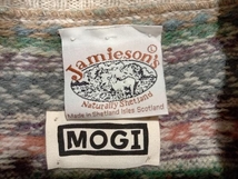 MOGI×JAMIESON’S 総柄ウールベスト スコットランド製 ベージュ モギ ジャミーソンズ 店舗受取可_画像4