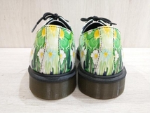 通年 Dr.Martens ドクターマーチン ドレスシューズ ブーツ AW006 SI11Q 花柄 3ホール UK8 28cm グリーン系色_画像3