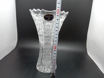 ボヘミアガラス フラワーベース 花瓶 BOHEMIAN GLASS クリスタル_画像6