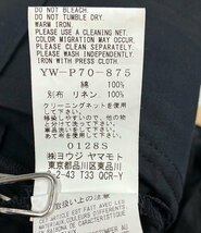 Y’s BANG ON 2WAY WRAPWAIST PANTS ラップパンツ コットン リネン ツーウェイ S YW-P70-875 ワイズバングオン 店舗受取可_画像6