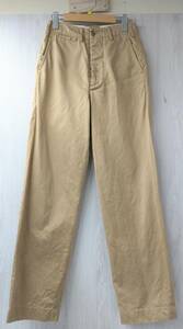 BUZZ RICKSON*S U.S ARMY Buzz Rickson's chinos long pants size 28 beige 