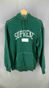 ☆ Supreme シュプリーム パーカー Studded Hooded Sweatshirt スウェットシャツ サイズM グリーン 通年