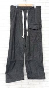 SUS-SOUS 08-SS010-1 wide trousers MK-1 シュス トラウザーズ メンズ ブラック サイズ5 ジーンズ ロングパンツ