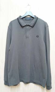 FRED PERRY/フレッドペリー/長袖ポロシャツ/ロングスリーブポロシャツ/M3636/24SS/The Fred Perry Shirt/グレー系/XLサイズ