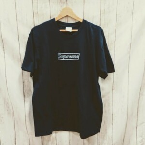 Supreme 半袖Tシャツ 21SS KAWS Chalk Logo Tee ネイビー
