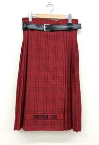 Christian DIOR Christian Dior pleat LAP skirt to coil skirt 851J14A1029 size M