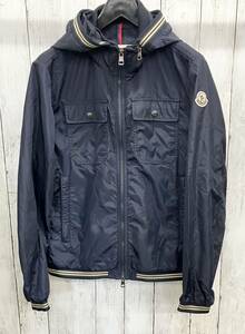 MONCLER/JEANLUC/ナイロンジャケット/モンクレール/フーディジャケット/ジャンリュック/ネイビー/サイズ1/春