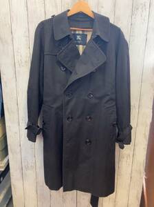 BURBERRY バーバリー London A1A19-677-09 ブラック ライナー欠品 バックルレザー トレンチコート