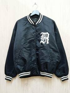 R13/アールサーティーン/スタジャン/R13 Logo Jacket/R13W7333-01/ブラック/Lサイズ