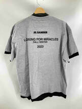 ★ Jil sander ジルサンダー J61GC0002 JTN233 半袖 Tシャツ サイズ48(LL) グレー 夏_画像2