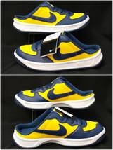 [黒タグ付・未使用] NIKE A83 CLOG MICHIGAN ナイキ クロッグ ミシガン 26cm スニーカー サンダル 11年製 黄 紺 443379-700 店舗受取可_画像4