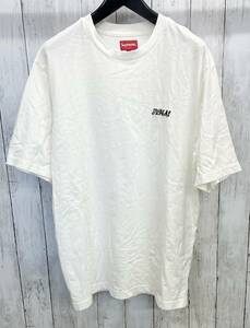 Supreme /23SS /Washed Script Tee /半袖Tシャツ/シュプリーム/刺繍ロゴ/クルーネック/ホワイト/Mサイズ/夏