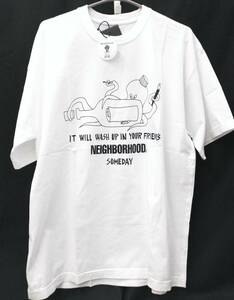 [タグ付・未使用] NEIGHBORHOOD FWENCLUB 花井祐介 ネイバーフッド コラボ タコ プリント Tシャツ L 白 ホワイト 23SS 店舗受取可