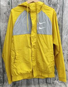 NIKE ナイキ ナイロンジャケット イエロー Мサイズ NSW SWOOSH WOVEN JACKET CJ4889-393