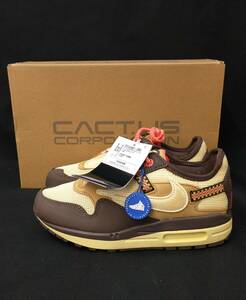 [黒タグ付・未使用] NIKE CACTUS JACK Travis Scott AIR MAX 1 GOLD エアマックス トラヴィス コラボ 23cm ゴールド DO9392-200 店舗受取可