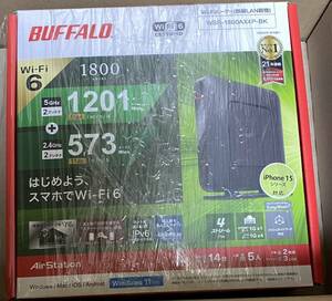 【新品】 BUFFALO バッファロー 無線LANルーター Wi-Fi 6対応 WSR-1800AX4P-BK