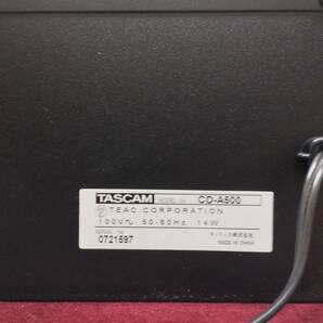TASCAM 業務用CDプレイヤー／カセットデッキ CD-A500の画像6