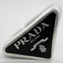 プラダ ロゴ リング シルバー ブラック 指輪 新品 仕上げ済み 14号 シルバー 925 Sランク PRADA 三角_画像4