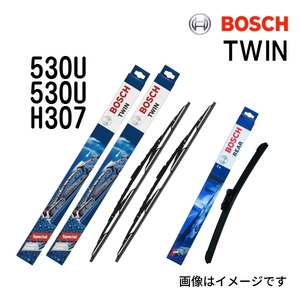 BOSCH TWIN ツイン 輸入車用 ワイパーブレード 3397004584 (530U) 530mm x2 3397011429 (H307) 305mm 3本セット 送料無料