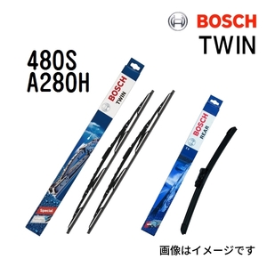 BOSCH TWIN ツイン 輸入車用 ワイパーブレード 3397118541 (480S) 475/475mm リア用 3397008005 (A280H) 280mm 送料無料