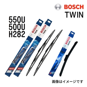 550U 500U H282 ジープ コンパス BOSCH TWIN ツイン 輸入車用ワイパーブレード フロント用リア用 550mm 500mm 280mm 送料無料