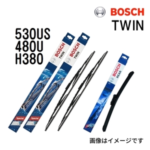 530US 480U H380 アウディ S3 BOSCH TWIN ツイン 輸入車用ワイパーブレード フロント用リア用 530mm 480mm 380mm 送料無料