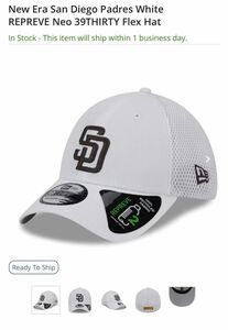 New Era San Diego Padres White REPREVE Neo 39THIRTY Flex Hat L/XL
