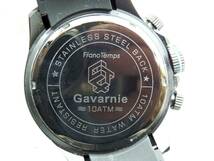 Gavarnie Franc Temps クロノ メンズクォーツ 約119.6ｇ 稼働現状品 売り切り_画像6