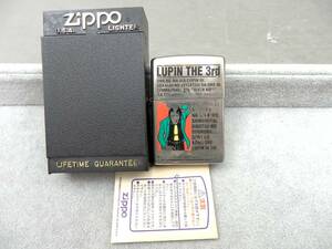 ZIPPO 1998年製 LUPIN THE 3rd シリアル入りオイルライター 約56.8ｇ 着火現状品 売り切り
