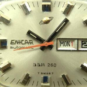 ENICAR SWISS 自動巻き 希少腕時計 約100ｇ 稼働現状品 売り切りの画像10