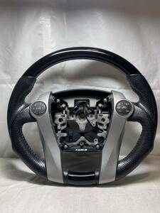 ZVW30 レザー プリウス トヨタ ハンドル ステアリングホイール Toyota Prius steering wheel 