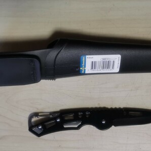 モーラナイフ (Morakniv) コンパニオン カーボン  カナビラナイフ付の画像3