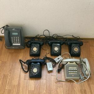  black telephone NTN telephone 6 point set retro junk 