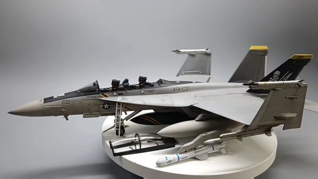 1/48 アメリカ海軍 F/A-18F スーパーホーネット 組立塗装済完成品, プラモデル, 航空機, 完成品