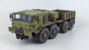 Art hand Auction 1/35 ロシア陸軍 MAZ-537 トラクター 組立塗装済完成品, プラモデル, 戦車, 軍用車両, 完成品