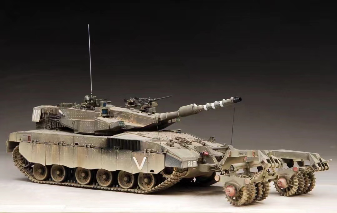 1/35 以色列国防军主战坦克 Merkaba Mk.3 BAZ 组装涂装完成品, 塑料模型, 坦克, 军用车辆, 完成的产品