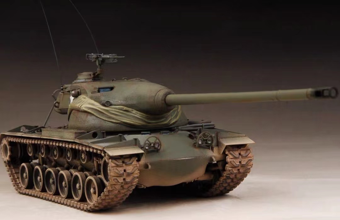 1/35 アメリカ T54E1 主力戦車 組立塗装済完成品, プラモデル, 戦車, 軍用車両, 完成品