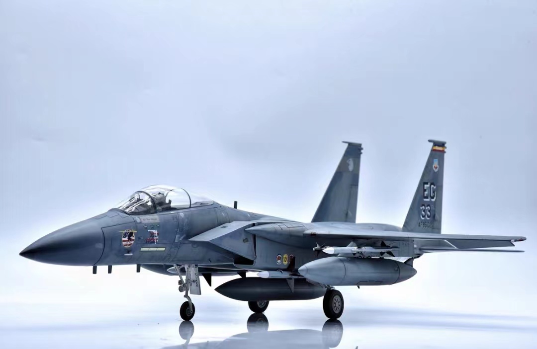 1/32 منتج نهائي من طراز F-15C للبحرية الأمريكية تم تجميعه ورسمه, نماذج بلاستيكية, الطائرات, منتج منتهي