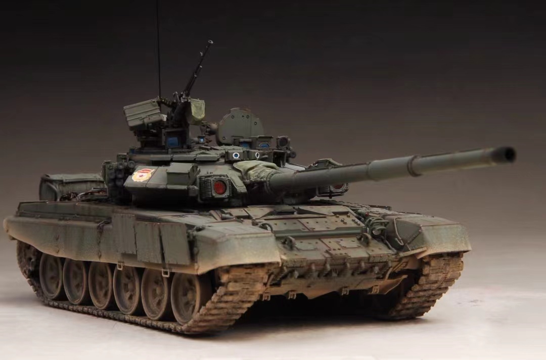 1/35 俄罗斯陆军 T-90A 主战坦克, 组装和喷漆, 完整产品, 塑料模型, 坦克, 军用车辆, 完成的产品