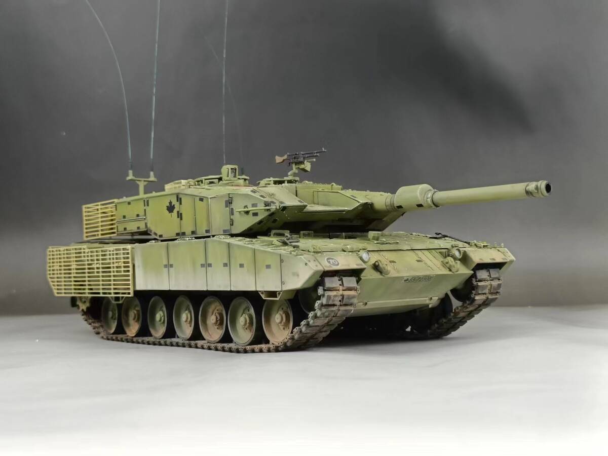 1/35 Tanque de batalla principal Canadian Leopard 2A4mcan, ensamblado y pintado, producto completo, Modelos de plástico, tanque, Vehículos militares, Producto terminado