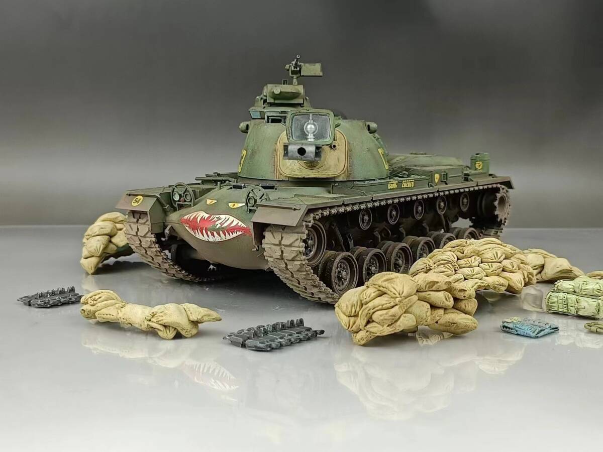 1/35 미국 M48A3 배턴 조립 및 도색 완제품, 플라스틱 모델, 탱크, 군용 차량, 완제품