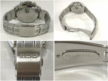 ☆未使用・動作品☆2024年3月20日購入! SEIKO セイコー スピリット クロノグラフ クォーツ 腕時計 8T63-00D0 黒文字盤_画像6